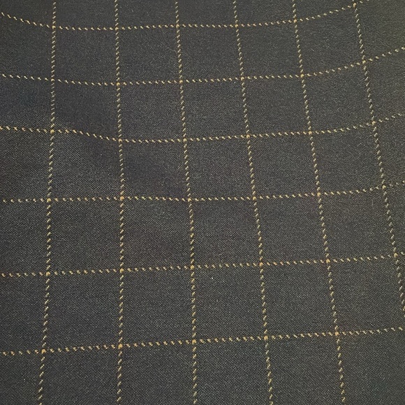 Charter Club Cambridge Windowpane Print Slim Pants Navy check Size 12P Pull on - Picture 4 of 13